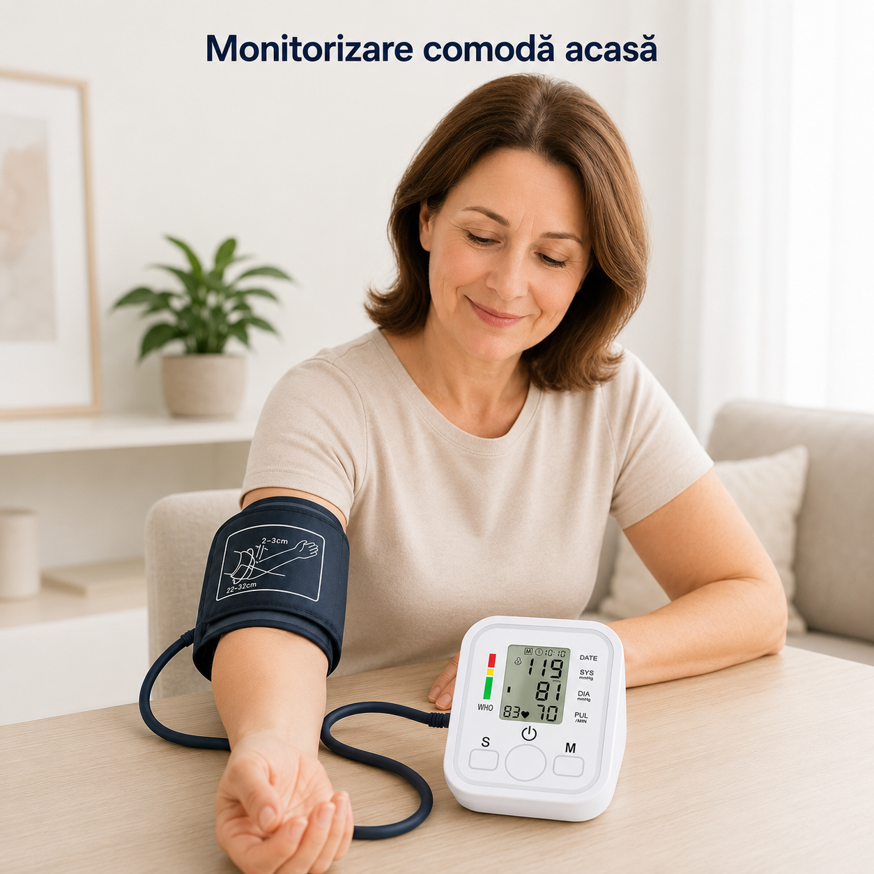 Tensiometru digital cu manșetă pentru braț – Ravian.ro