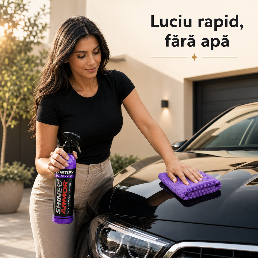 Soluție curățare mașină fără apă cu protecție ceramică – Ravian.ro
