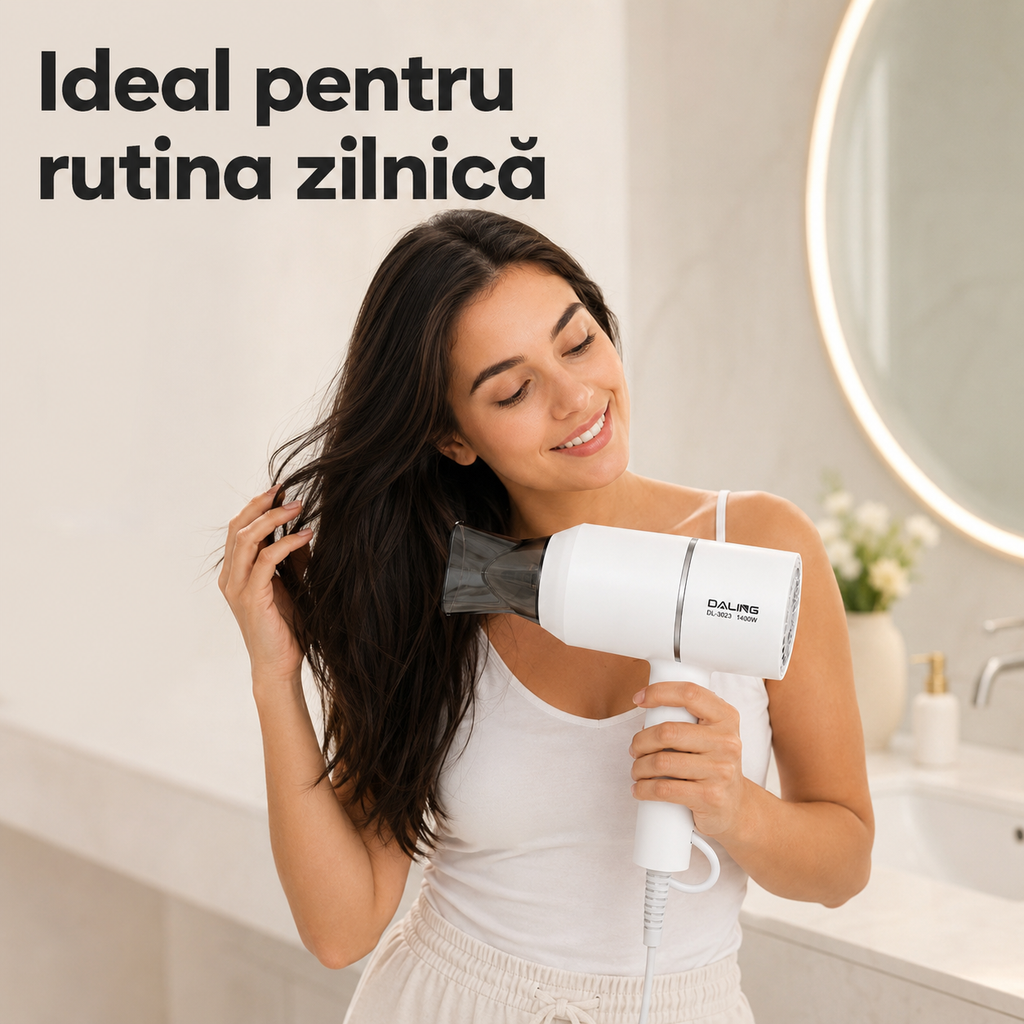Uscător de păr 1400W cu duză pentru styling – Ravian.ro
