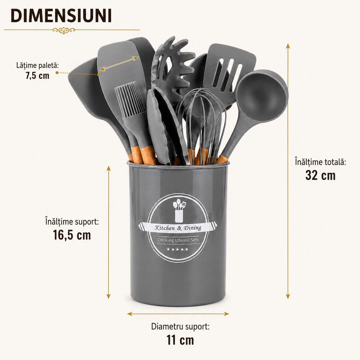 Ustensile bucătărie silicon negru rezistente 230 grade – Ravian.ro