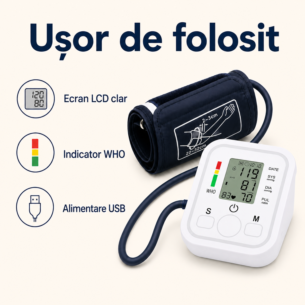 Aparat măsurare tensiune arterială și puls acasă – Ravian.ro