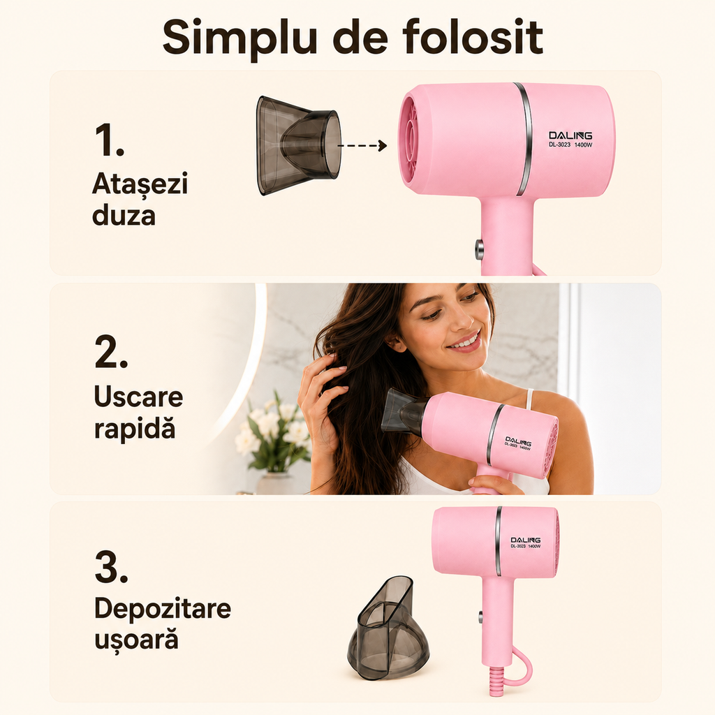 Feon compact pentru styling și volum – Ravian.ro
