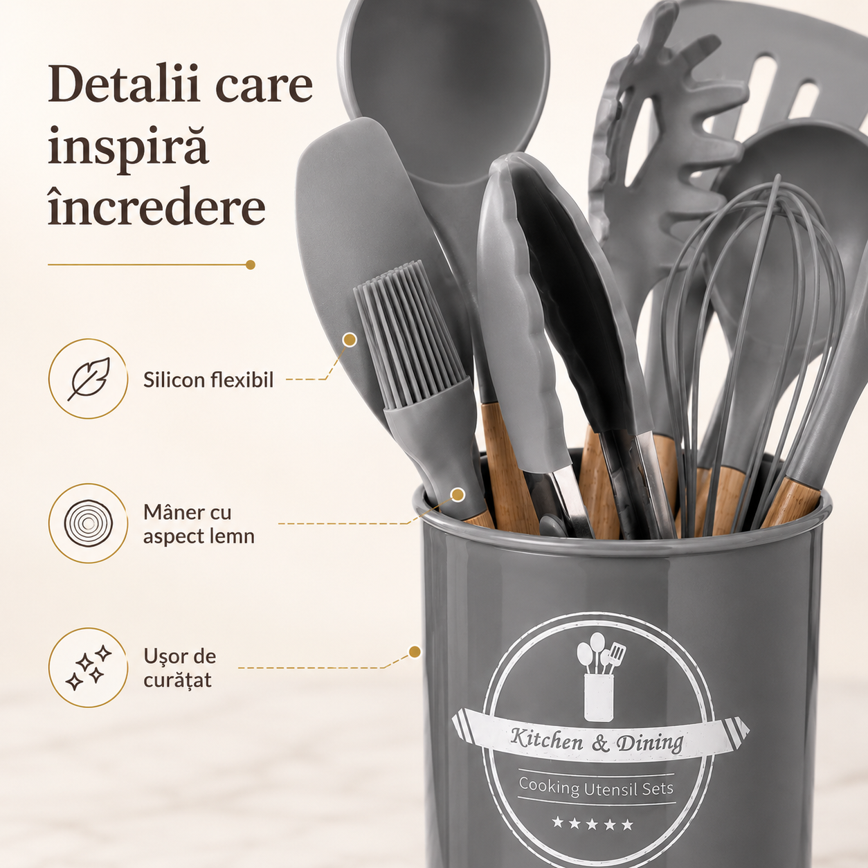 Set spatule silicon colorate pentru gătit – Ravian.ro