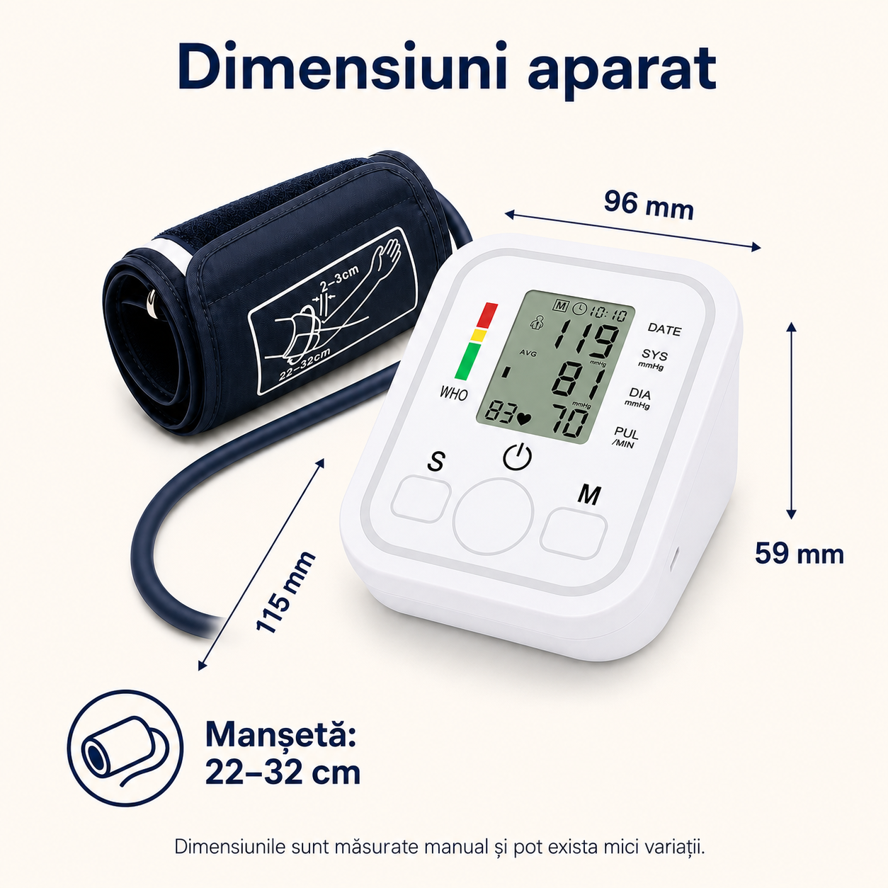 Tensiometru electronic cu ecran LCD mare – Ravian.ro