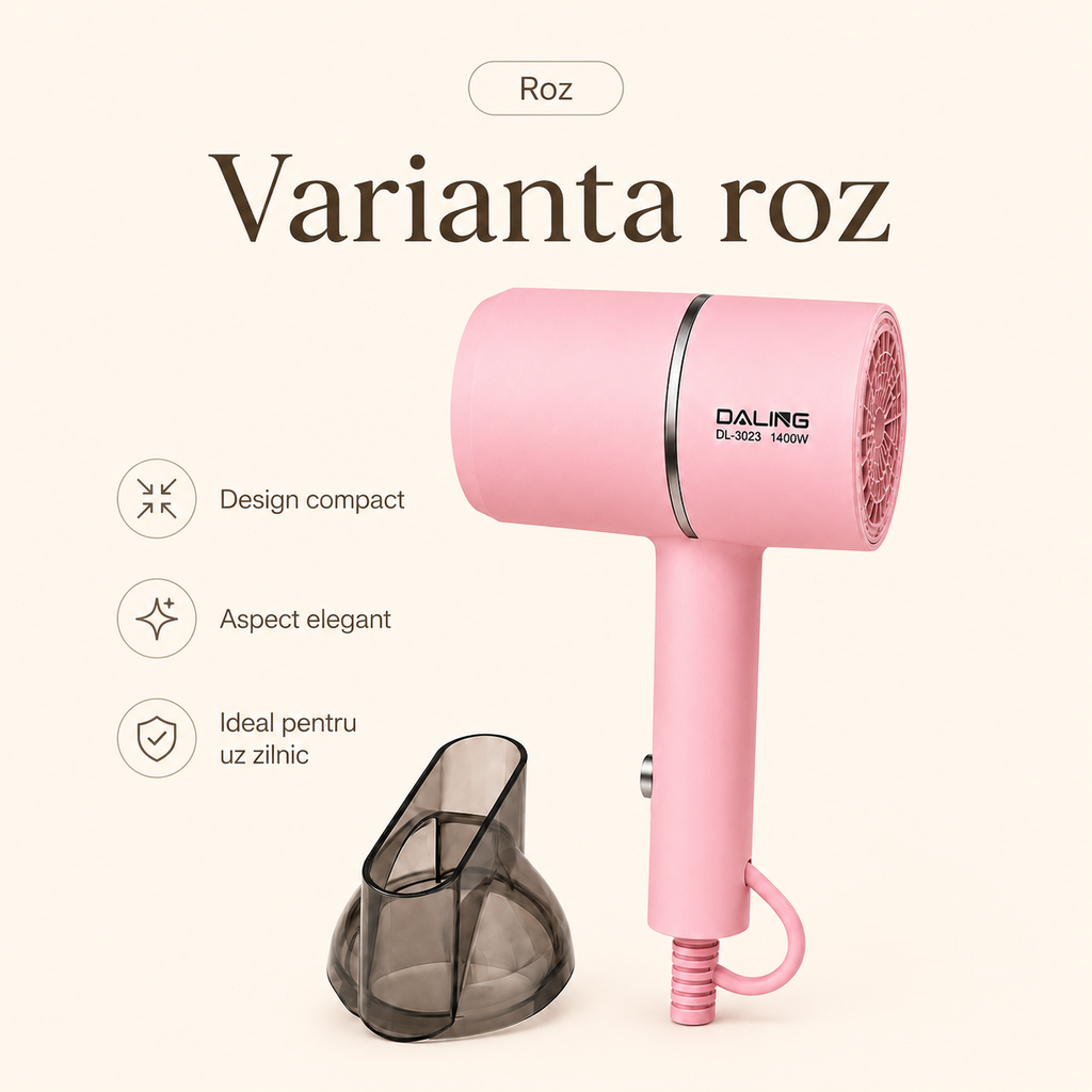 Feon 1400W pentru uscare rapidă a părului – Ravian.ro