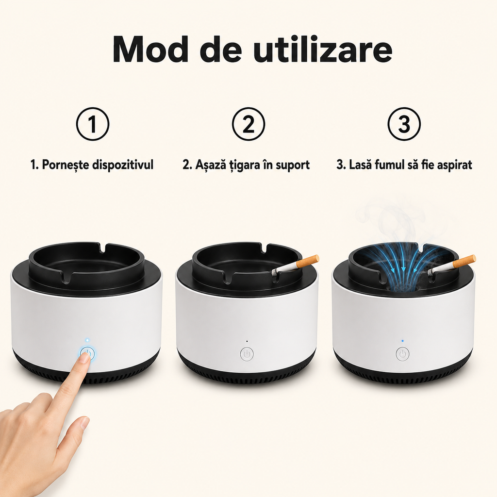 Scrumieră electrică pentru casă fără miros neplăcut – Ravian.ro