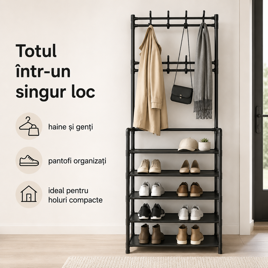 Cuier pantofi montat pe hol – Ravian.ro