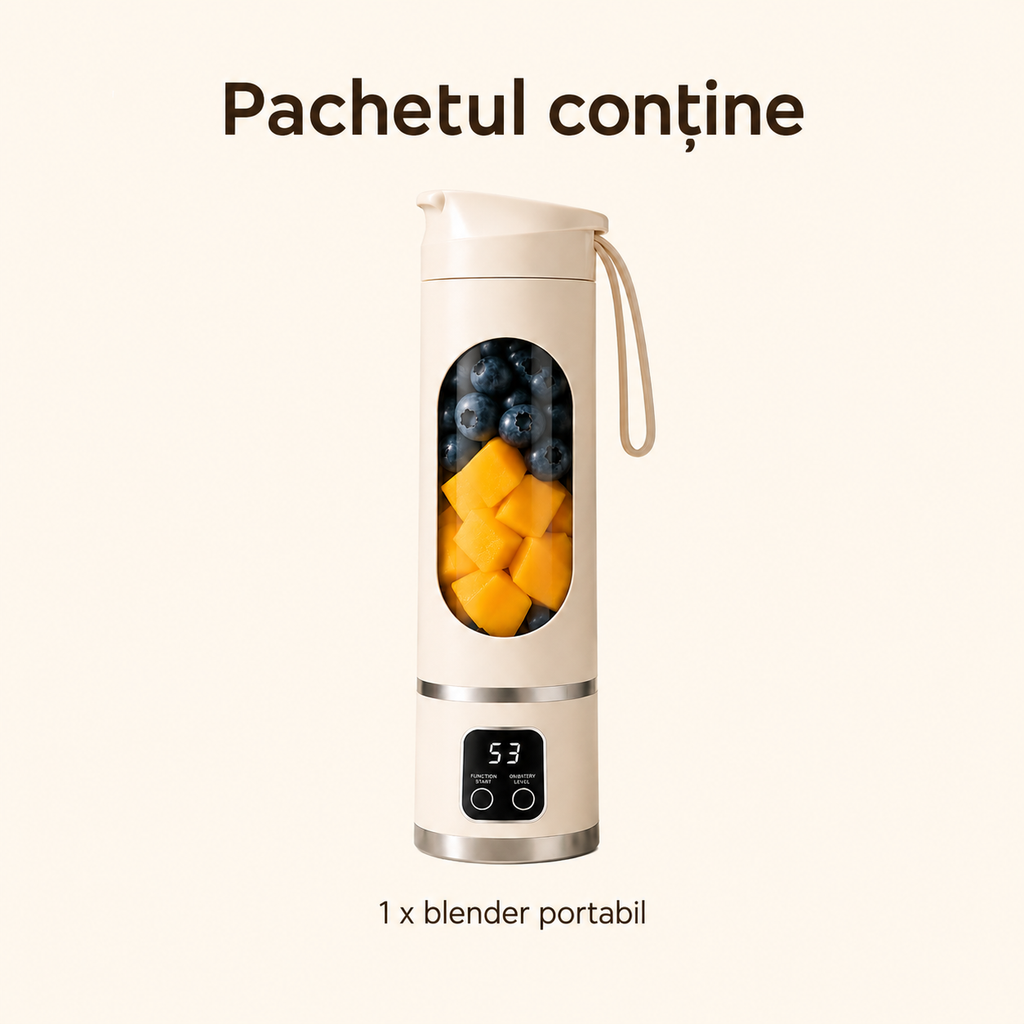 Blender personal 450ml pentru smoothie acasă – Ravian.ro
