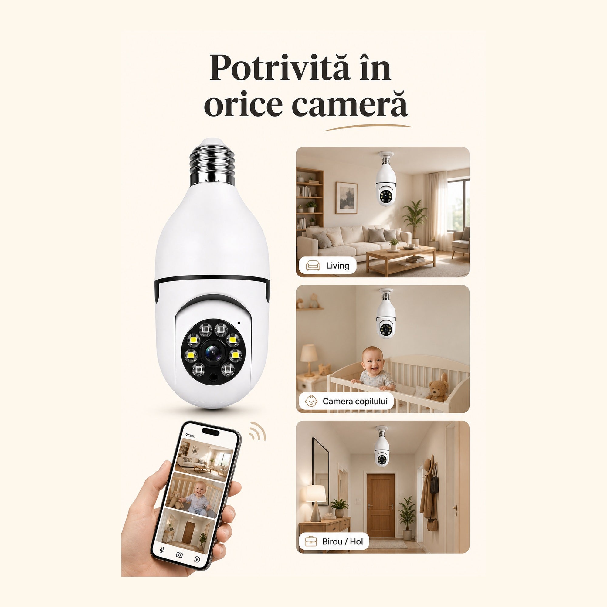 Cameră securitate casă și curte fără fir – Ravian.ro