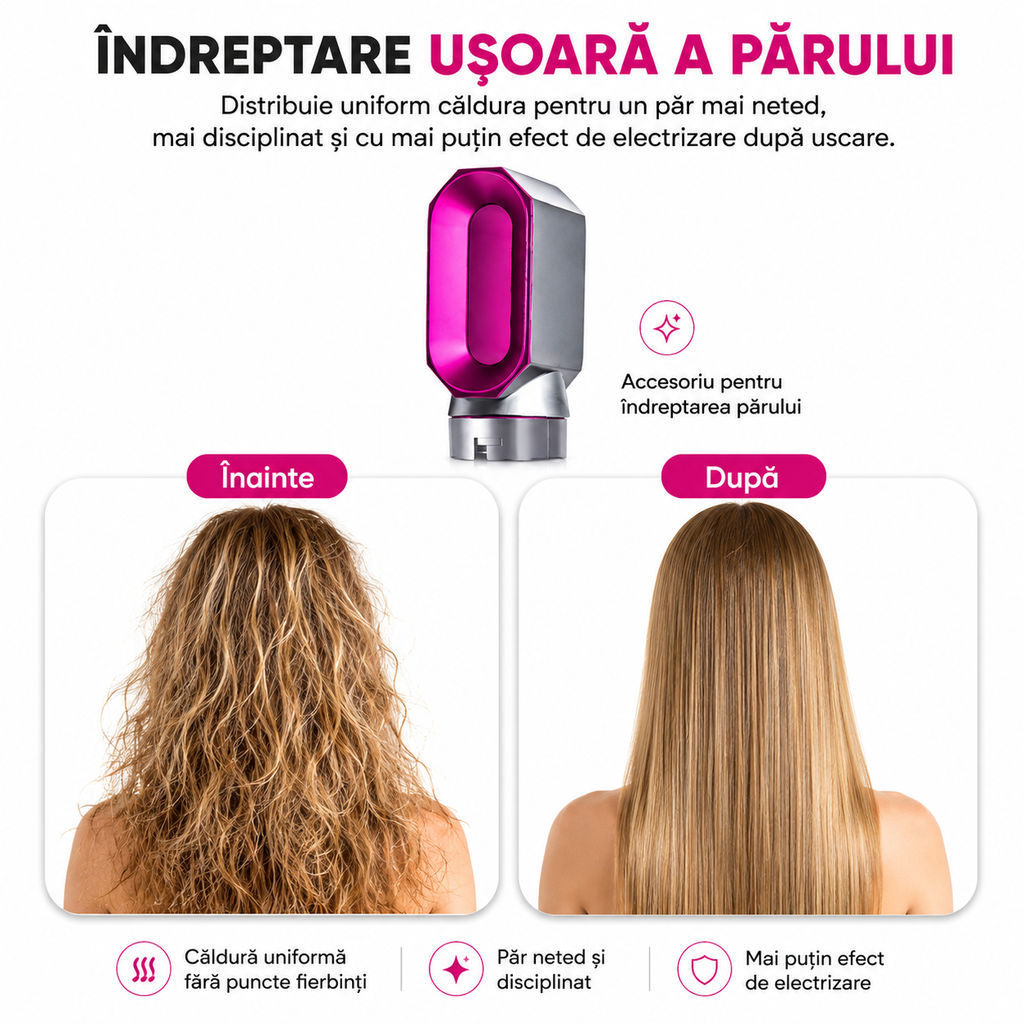Aparat de coafat 5 în 1 detaliu atașamente accesorii – Ravian.ro
