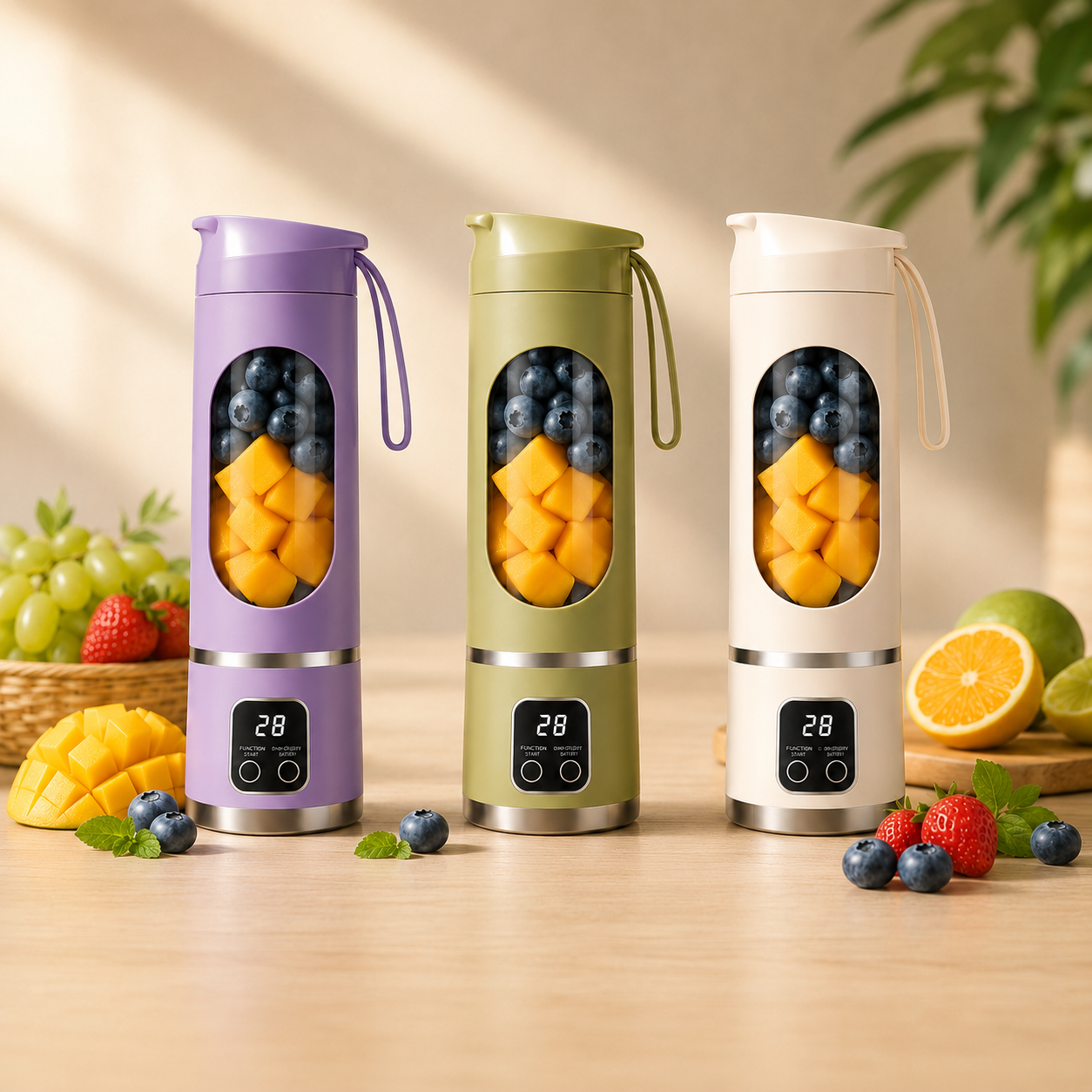 Blender Portabil 450ml – Reîncărcabil USB, pentru Smoothie și Shake-uri