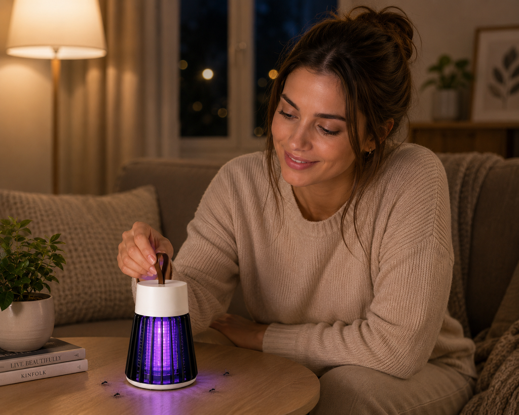 Lampă electrocutare țânțari fără chimicale fără spray – Ravian.ro